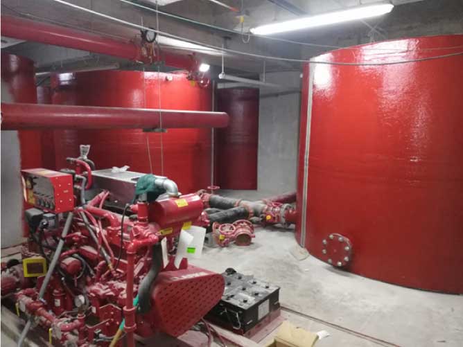 Sistema red contraincendios
